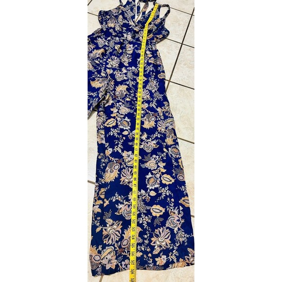 NWOT Anthropologie Ett-Twa Women Size S Floral Paisley Wide Leg Jumpsuit Boho - Picture 13 of 15